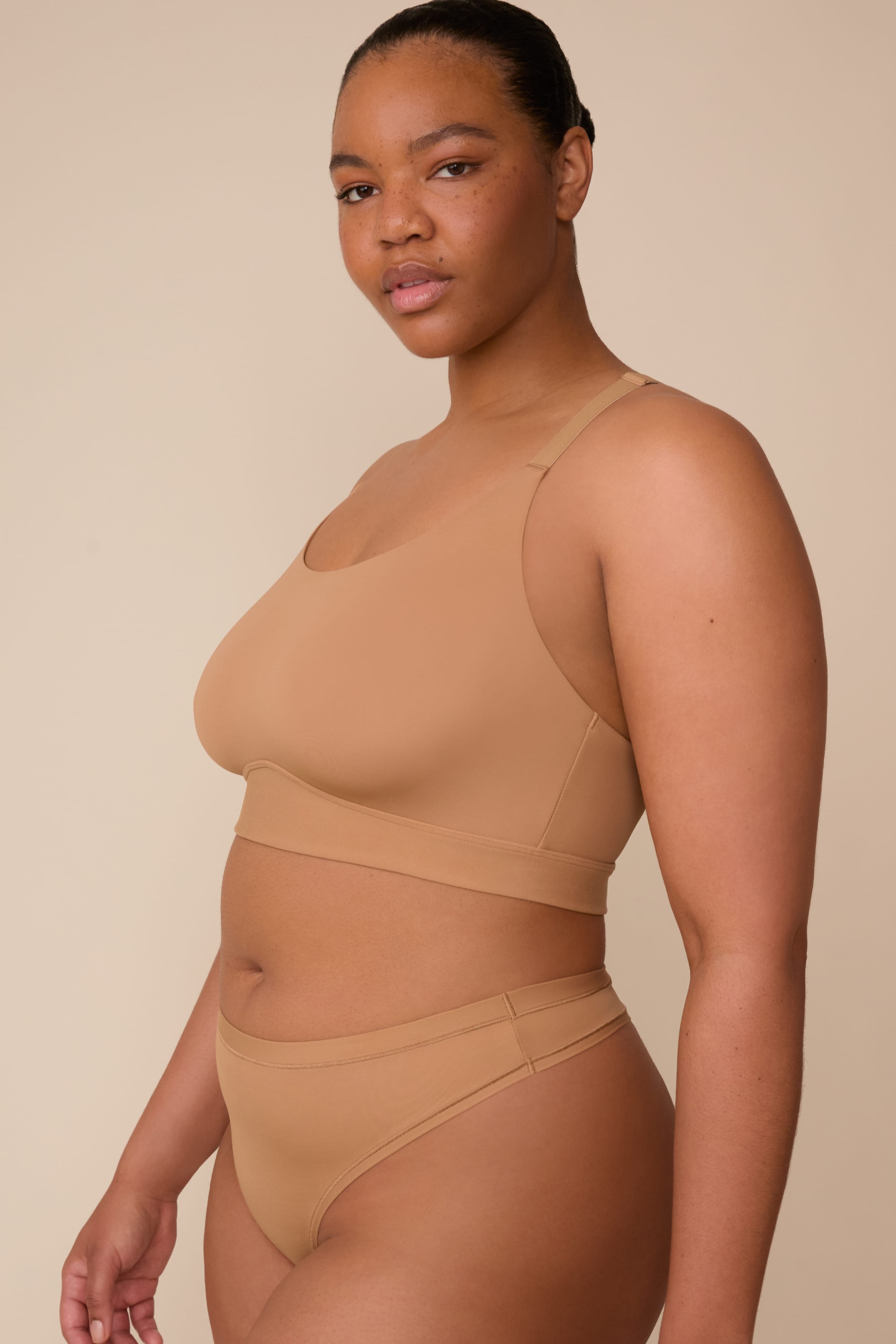 Bliss Racerback Bralette - Tan
