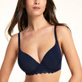 Base Lace T-Shirt Bra - Navy
