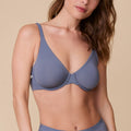 Base Unlined Bra - Steel