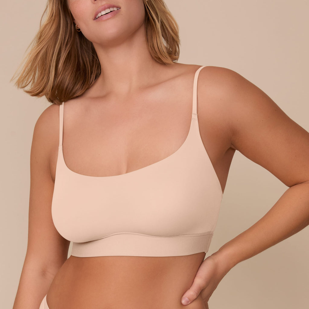 Bliss Scoop Adjustable Bralette - Beige