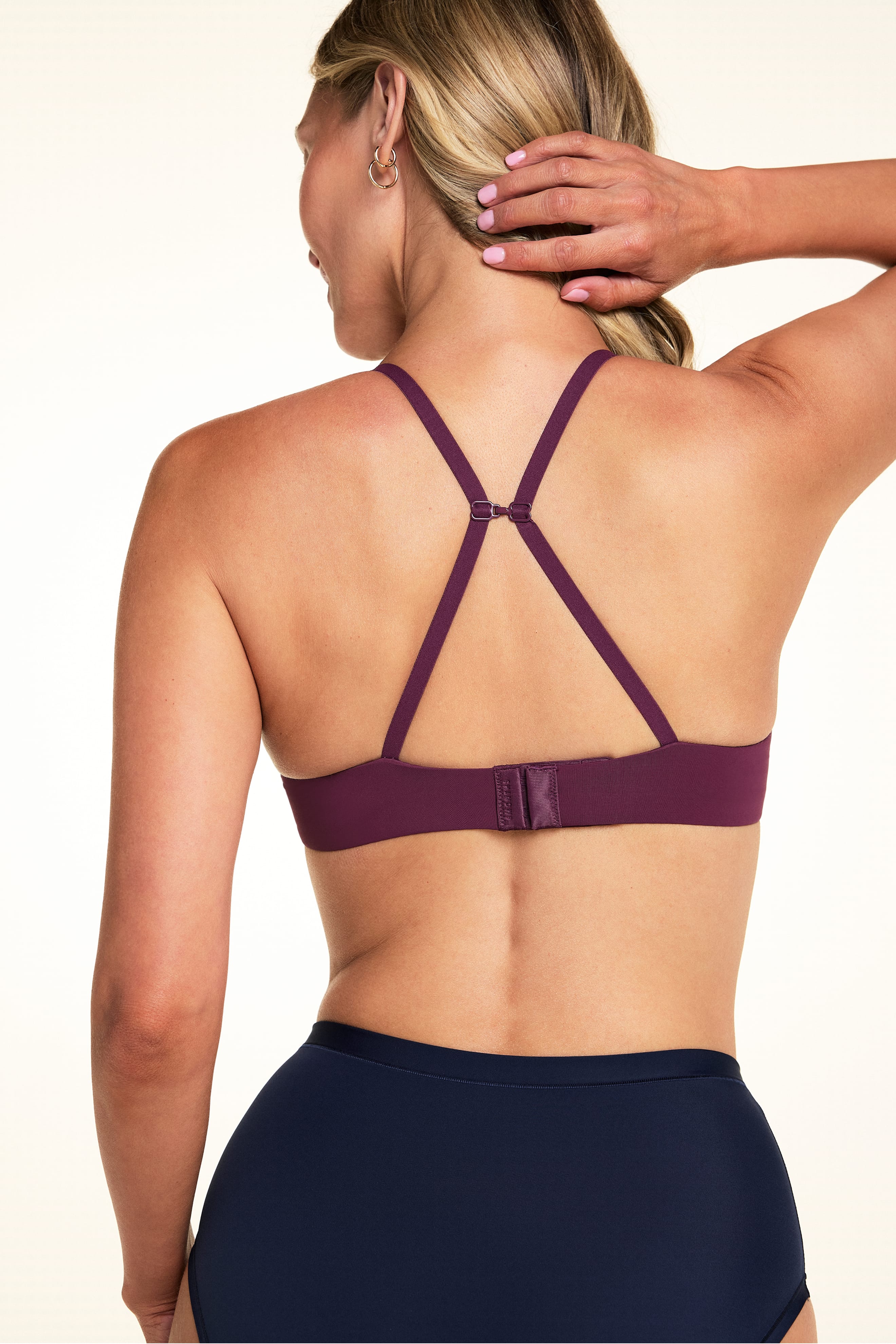 Base T-Shirt Bra - Eggplant