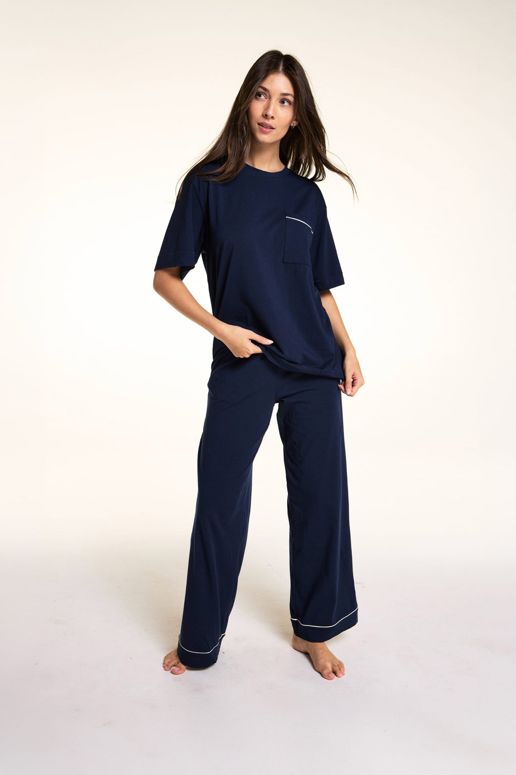 Perfect Pima Pajama Pants - Navy