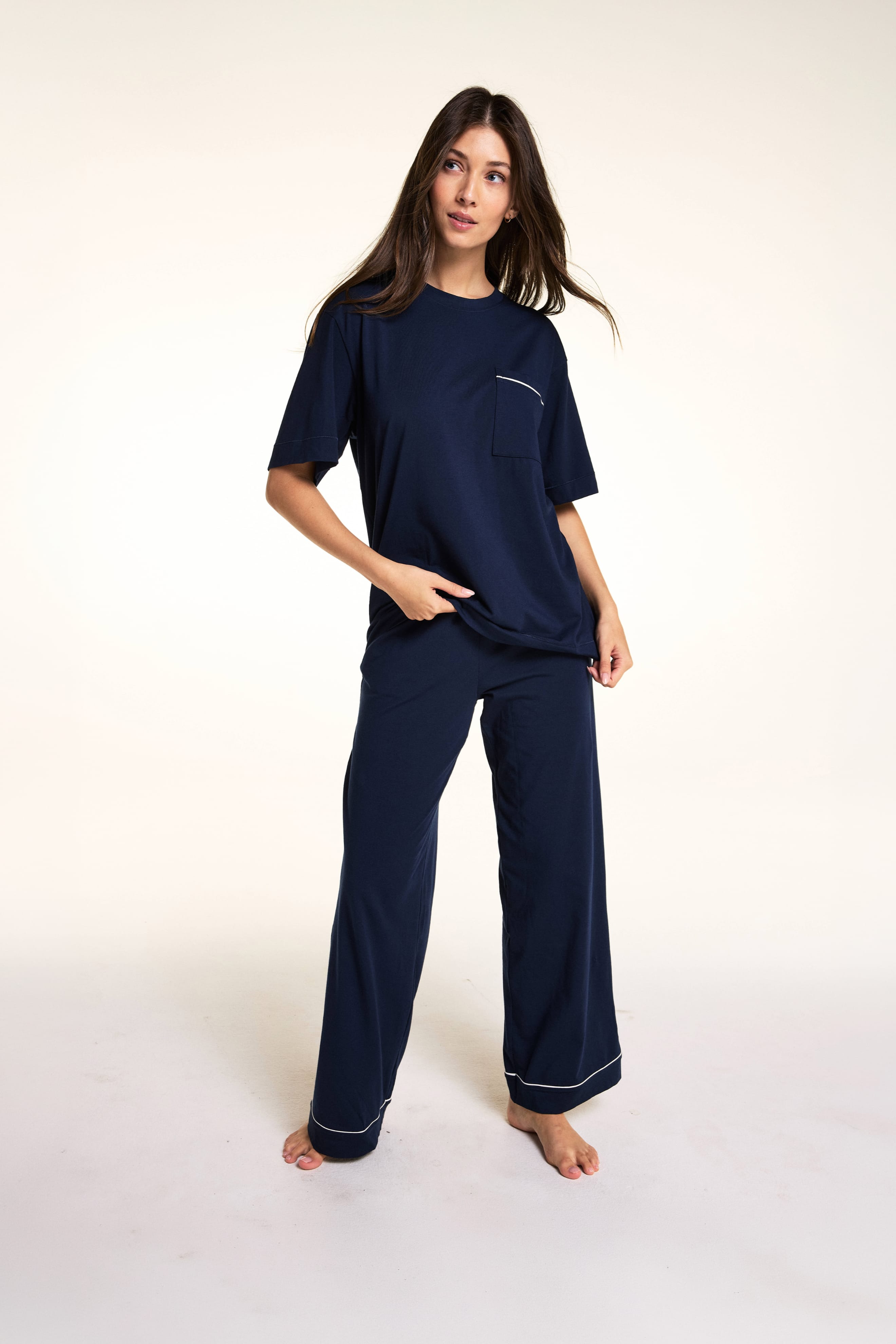 Perfect Pima Pajama Pants - Navy