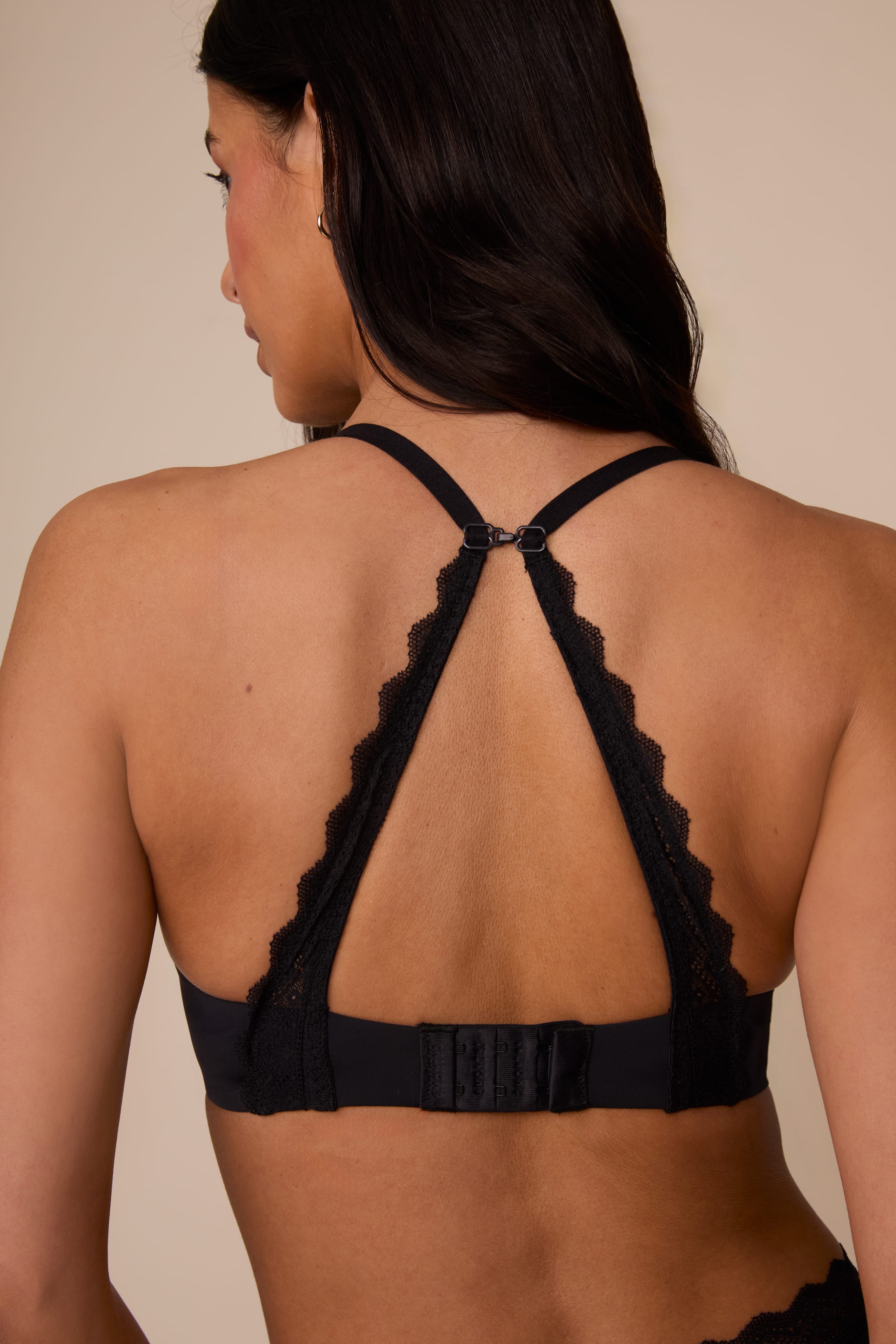 Base Lace T-Shirt Bra - Black