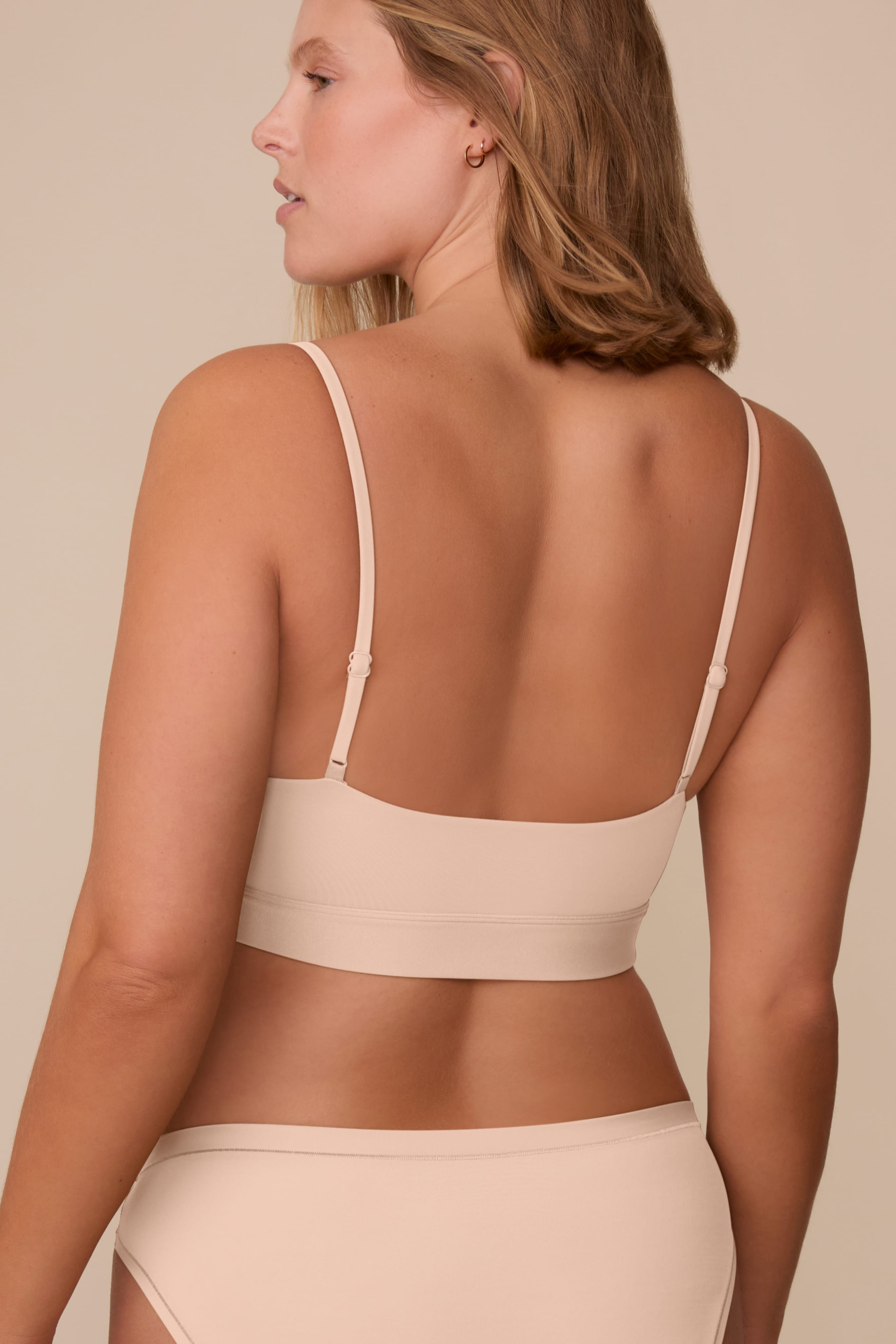 Bliss Scoop Adjustable Bralette - Beige