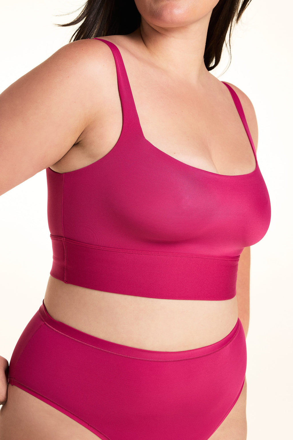 Bliss Square Neck Bralette - Winterberry