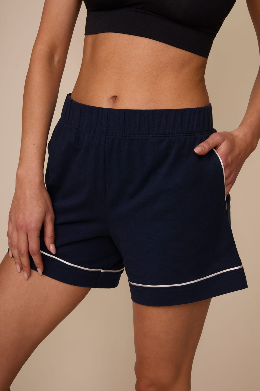 Perfect Pima Pajama Shorts - Navy