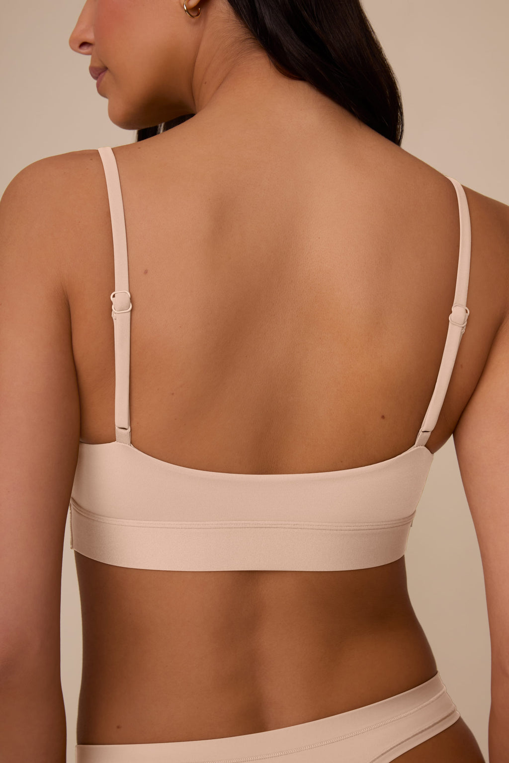 Bliss Scoop Adjustable Bralette - Beige
