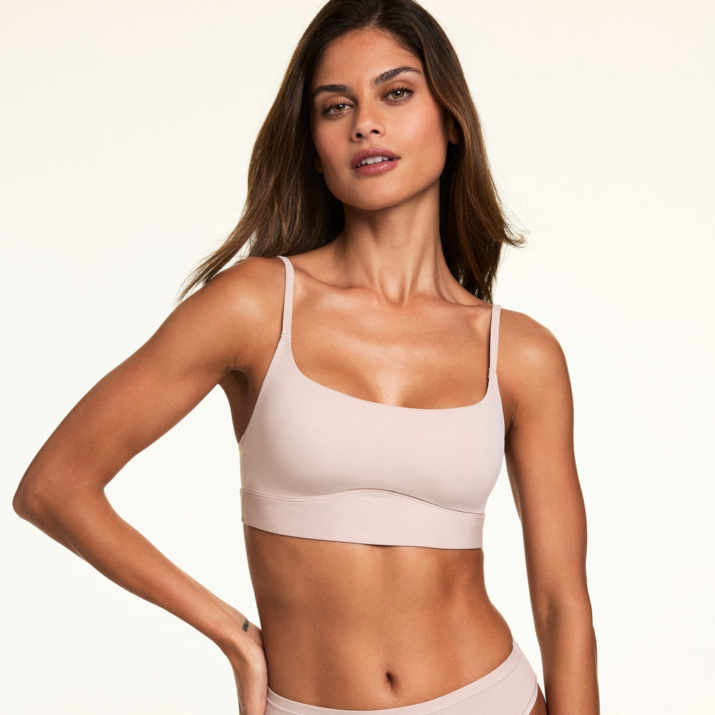 Bliss Scoop Adjustable Bralette - Pebble