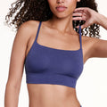 Cloud Cotton Thin Strap Bralette - Desert Shadow