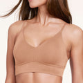 Cloud Cotton Triangle Bralette - Dune