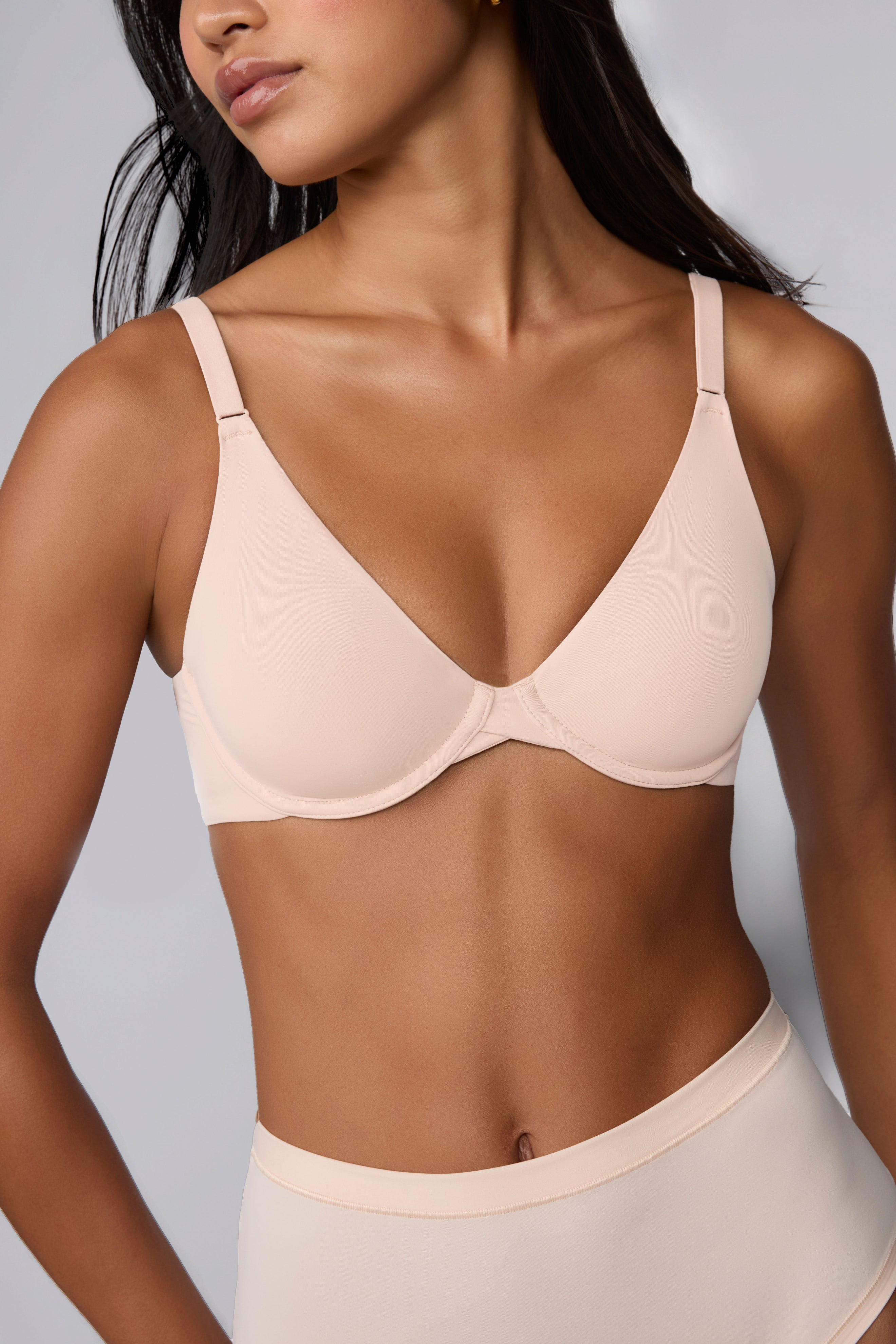 Base Unlined Bra - Rose