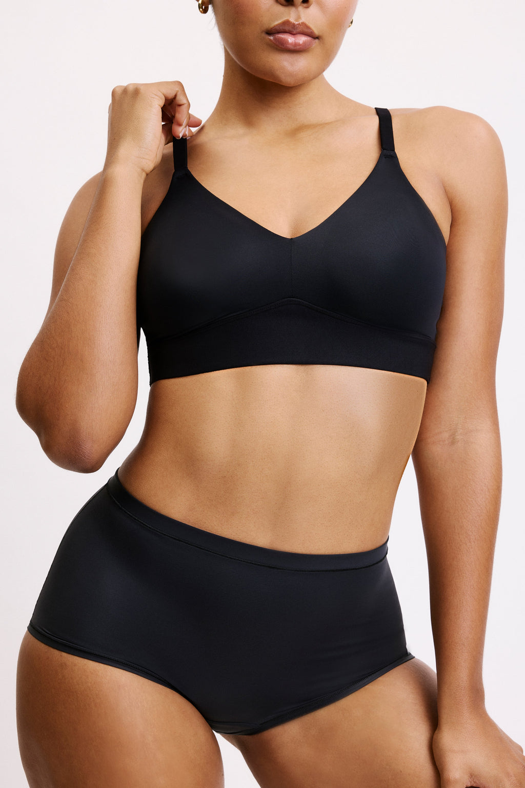 Bliss Triangle Bralette - Black