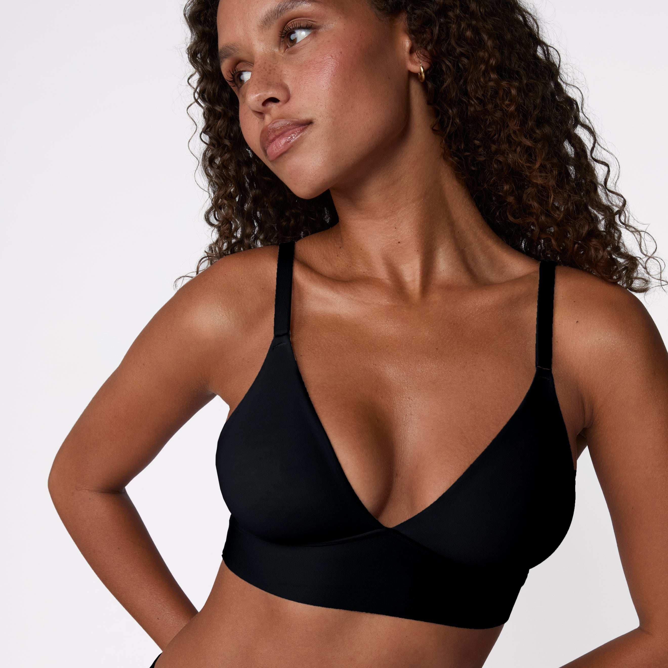 Bliss Triangle Bralette - Black