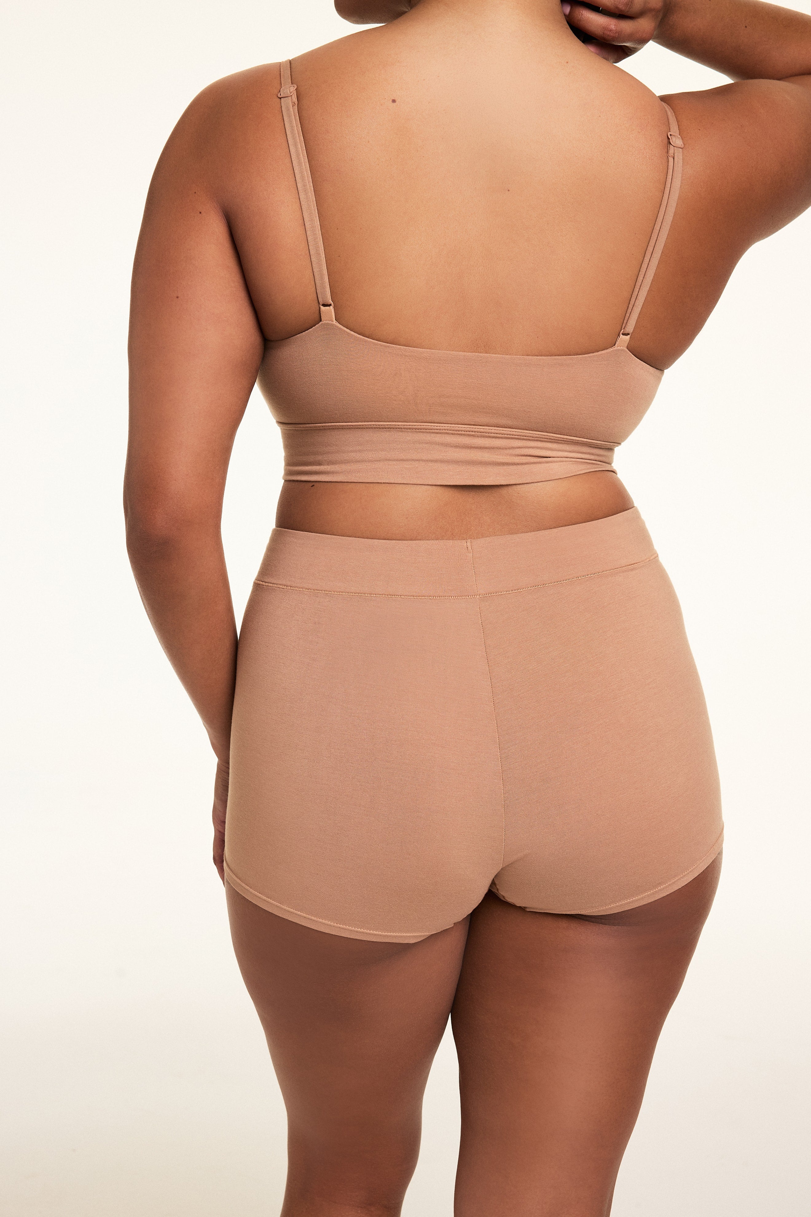 Cloud Cotton Highwaist Boyshort - Dune