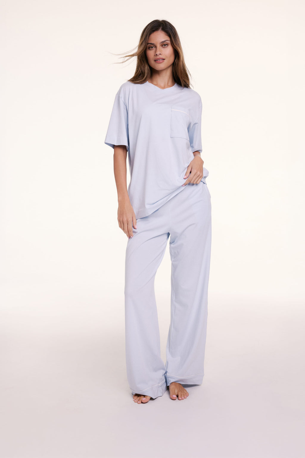 Perfect Pima Pajama Tee & Pants Set